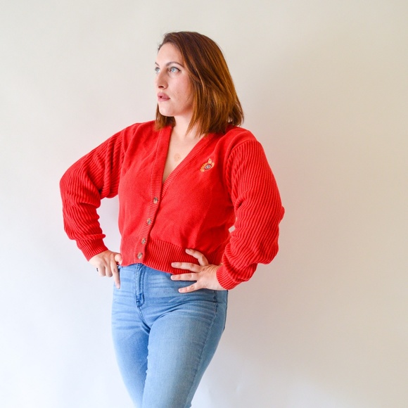 Vintage Sweaters - Vintage Crop Sweater